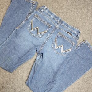 Wrangler Jeans Womens 11x36 Blue Willow Ultimate Riding Bootcut Cowgirl Country